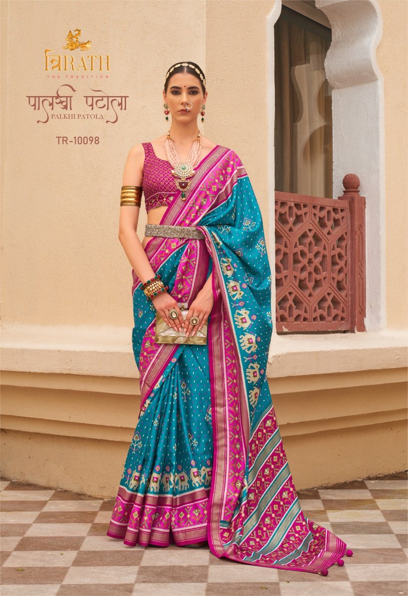 Trirath Labh Palkhi Patola 10095-10103 Series 4
