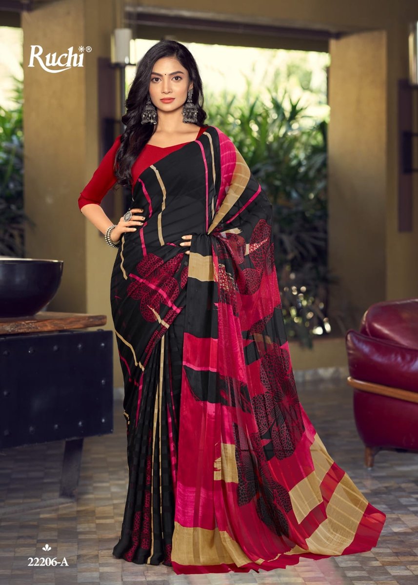 RUCHI VARTIKA SILK BLACK SPECIAL 22201-A TO 22206-A 6