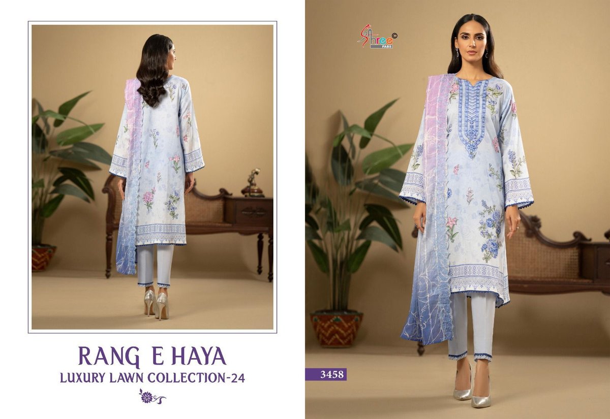 SHREE FAB RANG E HAYA LUXURY LAWN COLLECTION VOL-01 3458 TO 3463 1