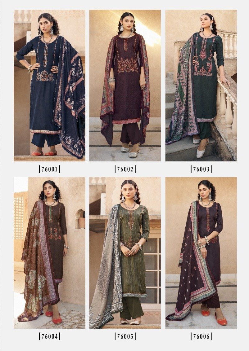 Radhika Fashion Sumyra Kashmiri Shawl Vol-2 76001-76006 Series 7