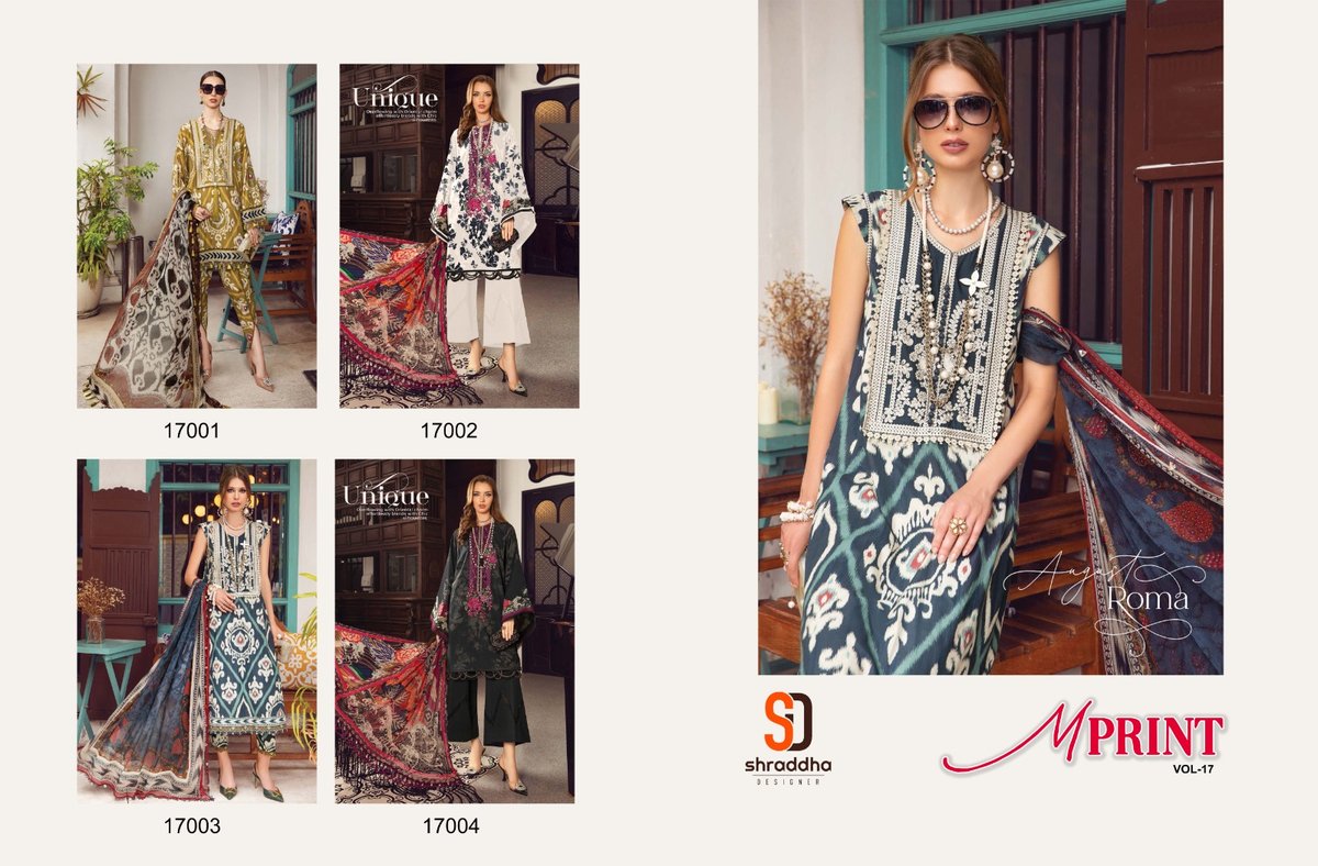 Shraddha Designer M Print Vol-17 17001-17004 Series 5