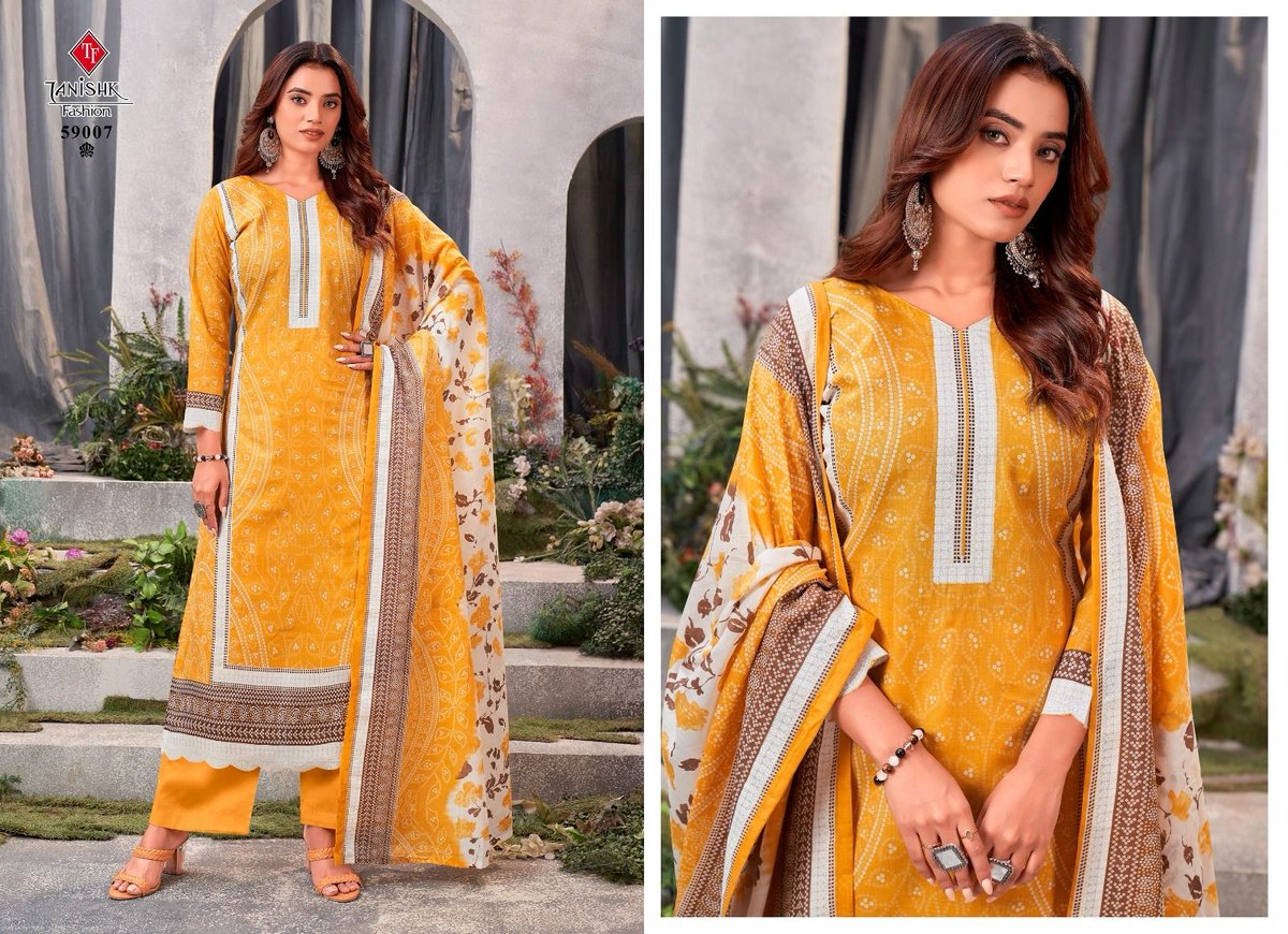TANISHK FASHION GAZAL-BANDHNI 59001 TO 59008 7