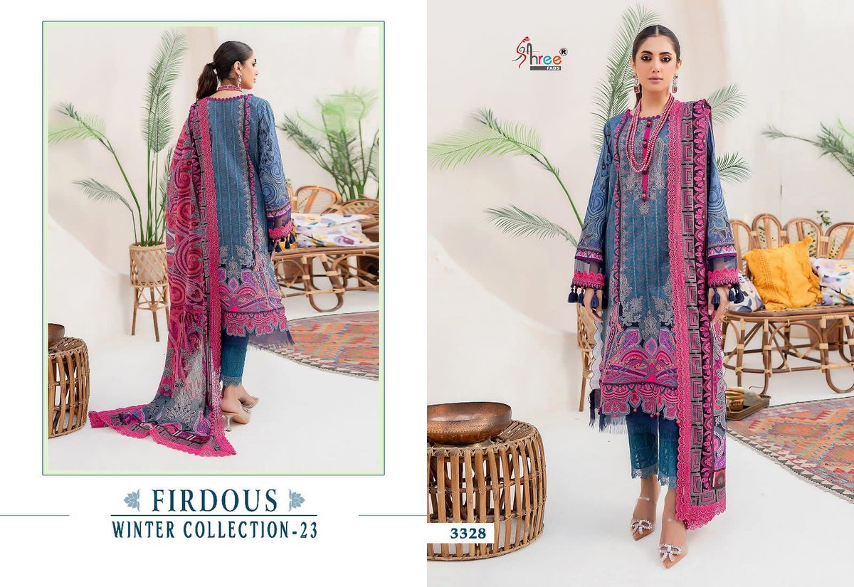 Shree Fab Firdous Winter Collection 23 3322-3329 Series 7