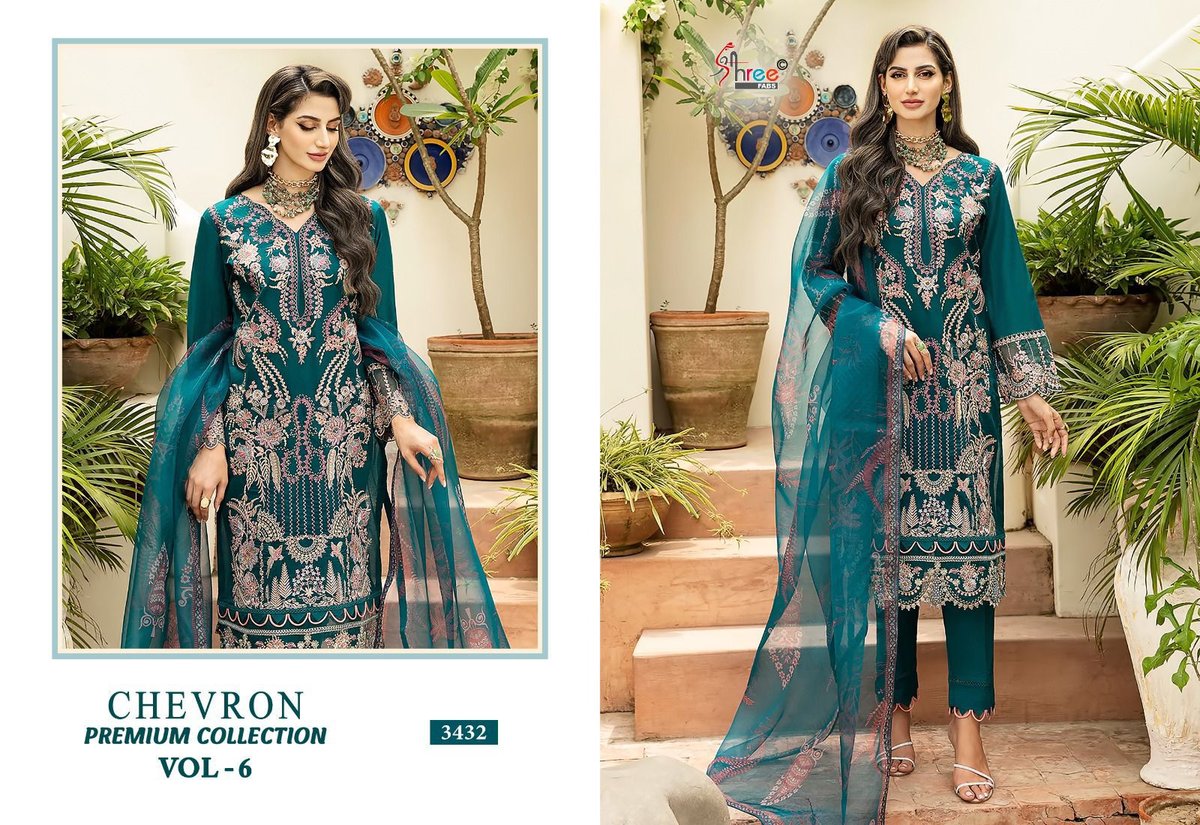 SHREE FAB CHEVRON PREMIUM COLLECTION VOL-06 3431 TO 3438 2