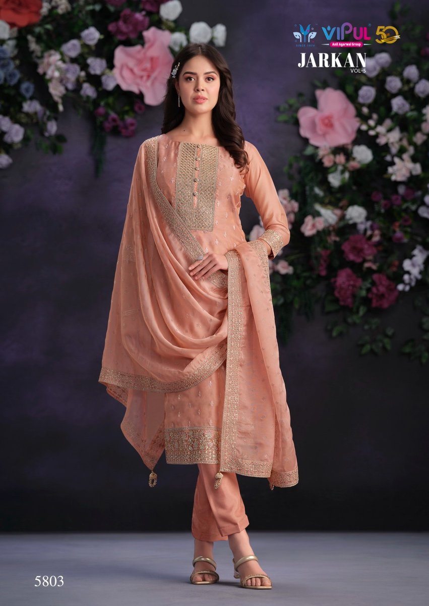 VIPUL FASHION JARKAN VOL-5 5801 TO 5805 3