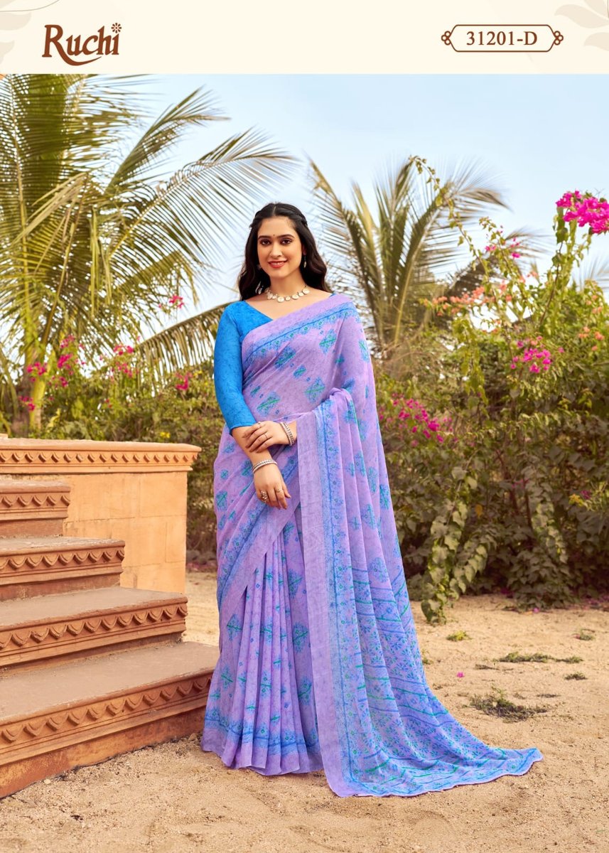 RUCHI SAREE STAR CHIFFON 151 31201-A TO 31203-D 4