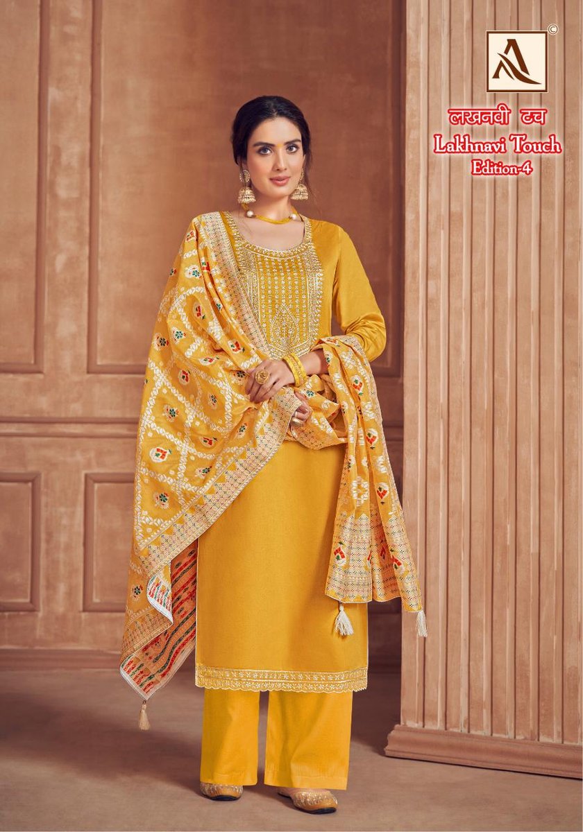 ALOK SUIT LAKHNAVI TOUCH-4 H-1443-001 TO H-1443-006 1