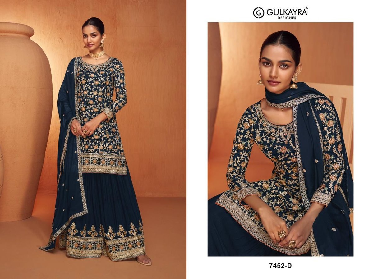 GULKAYRA DESIGNER JHANVI 7452-A TO 7452-D 4