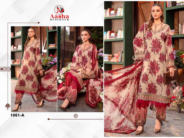 AASHA DESIGNER MARIAB M PRINTS 1061-A TO 1061-B