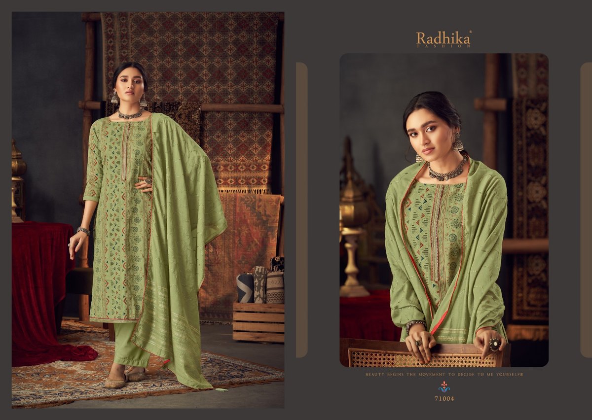 RADHIKA FASHION AZARA MASHAKALI 71001 TO 71008 4
