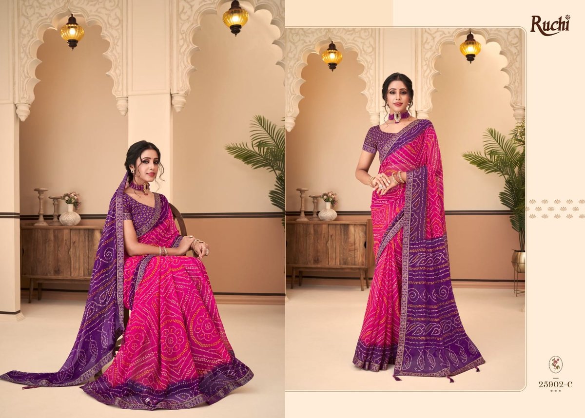 Ruchi Saree Jalpari 25901-25903 Series 7