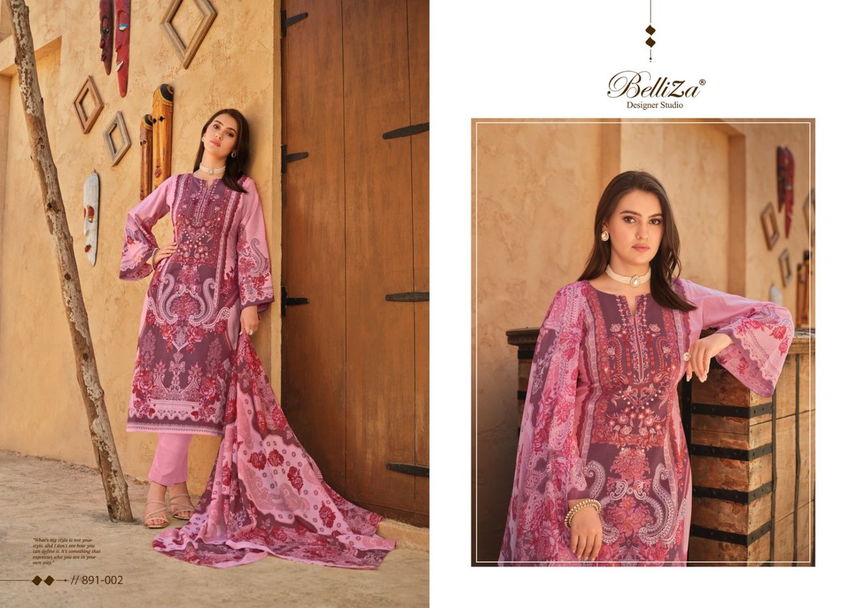 BELLIZA DESIGNER NAIRA VOL-39 891-001 TO 891-008 2