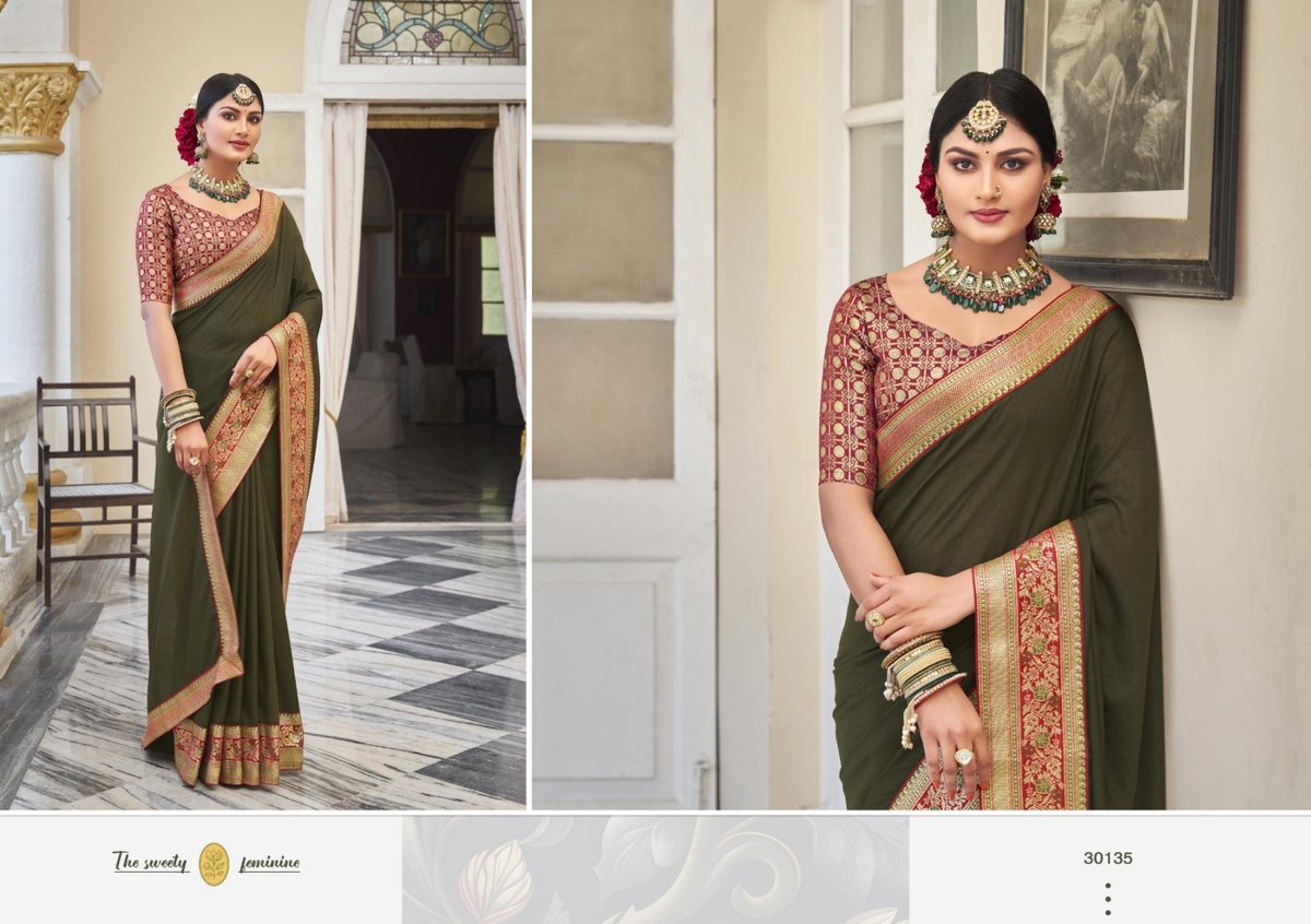 RIGHT WOMEN DESIGNER KANTARA SILK 30131 TO 30138 5