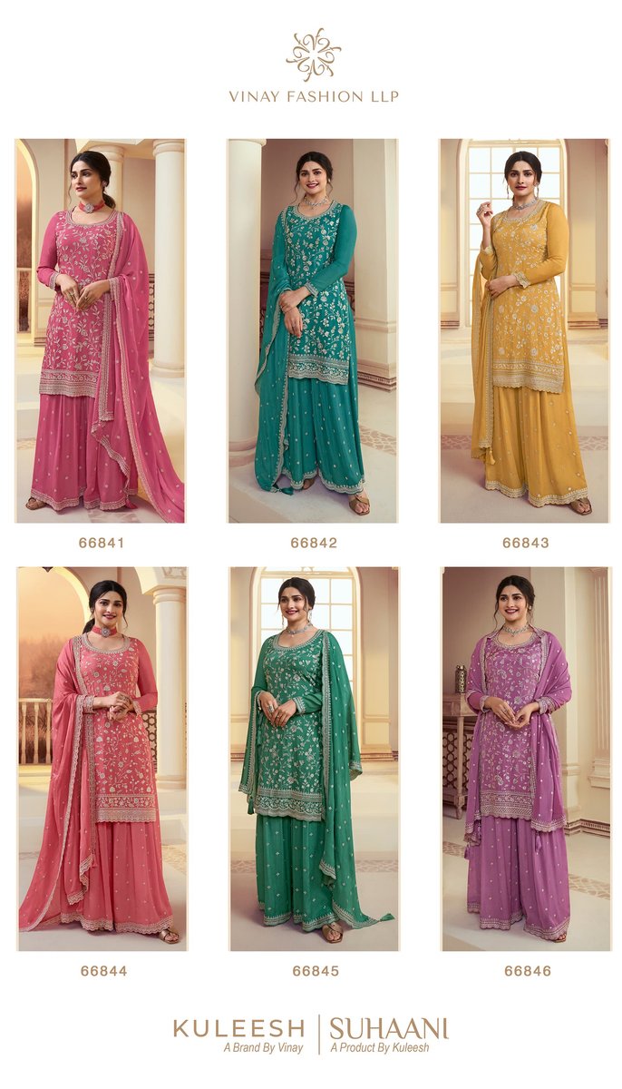 VINAY FASHION KULEESH SUHAANI 66841 TO 66846 7