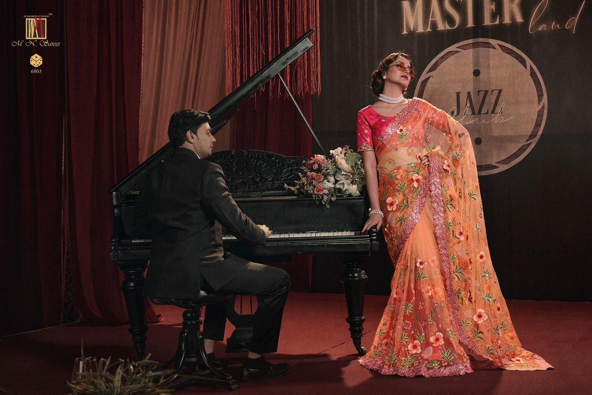 MN Saree Swarovski Vol-7 6801-6812 Series 3