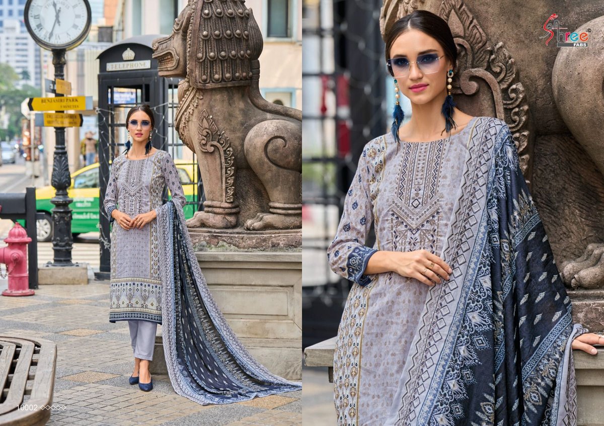 SHREE FAB BIN SAEED LAWN COLLECTION VOL-10 10001 TO 10006 2