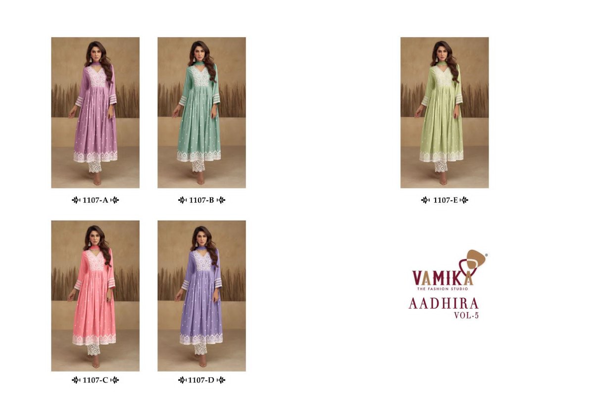 Vamika Fashion Aadhira Vol-5 1107 Colors 6