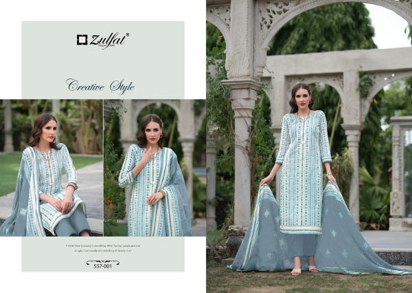ZULFAT DESIGNER NAZRANA VOL-3 557-001 TO 557-008