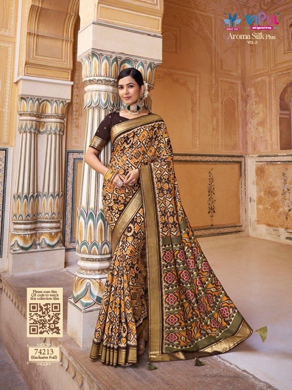 Vipul Fashion Aroma Silk Plus Vol-2 74205-74216 Series 9