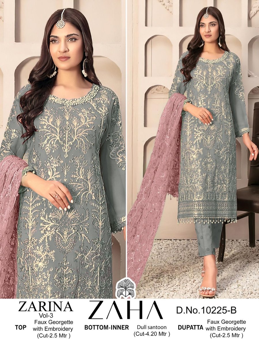 ZAHA ZARINA VOL-3 10225-A TO 10225-C 2