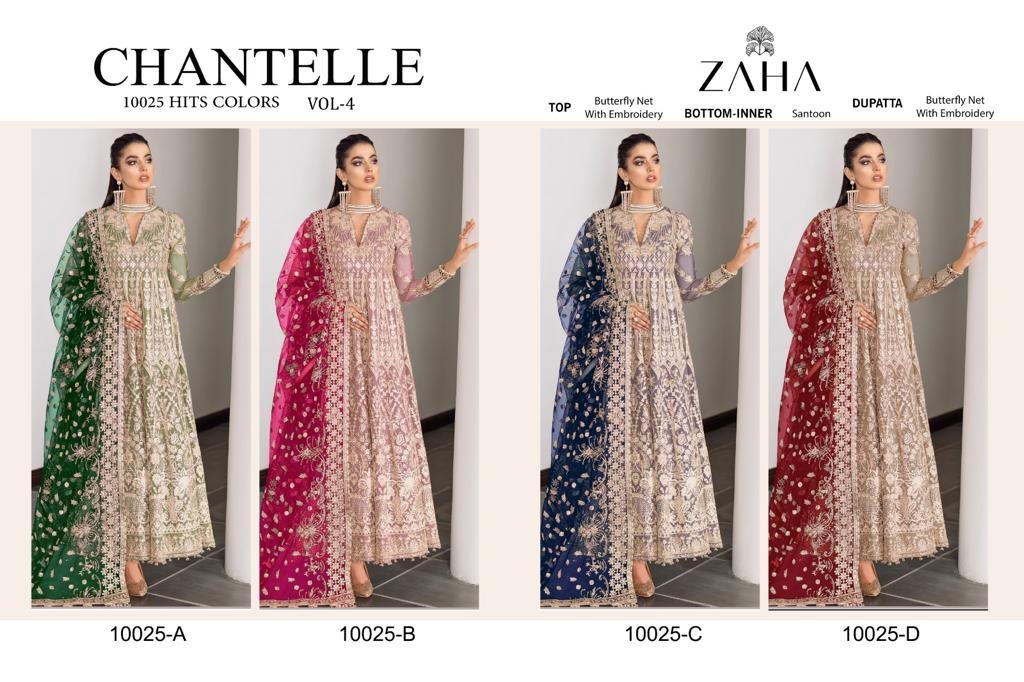 Zaha Chantelle Vol-4 10025 Hit Colors 8
