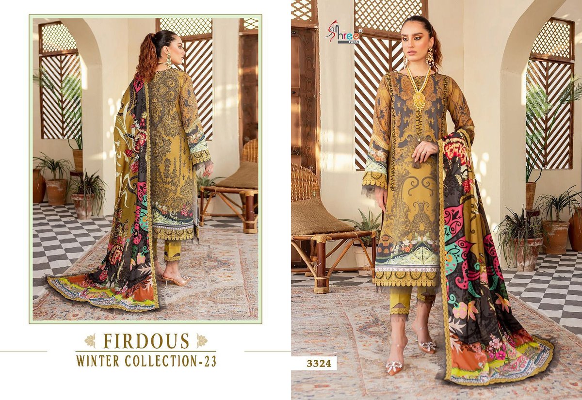 Shree Fab Firdous Winter Collection 23 3322-3329 Series 3
