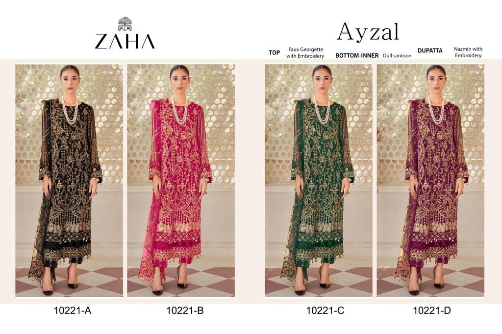 Zaha Ayzal Vol-1 10221 Colors 9