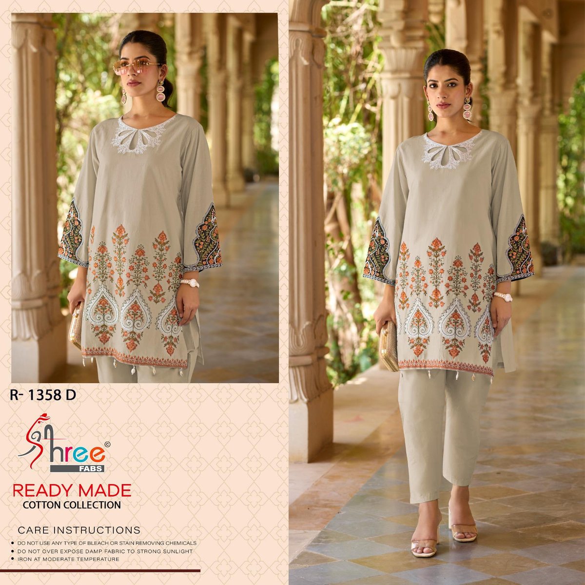 SHREE FAB READY MADE COTTON COLLECTION R-1358-A TO R-1358-D 4