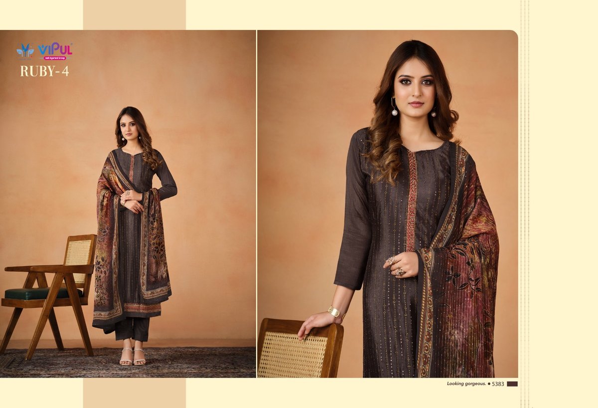 Vipul Fashion Ruby Vol-4 5381-5386 Series 3