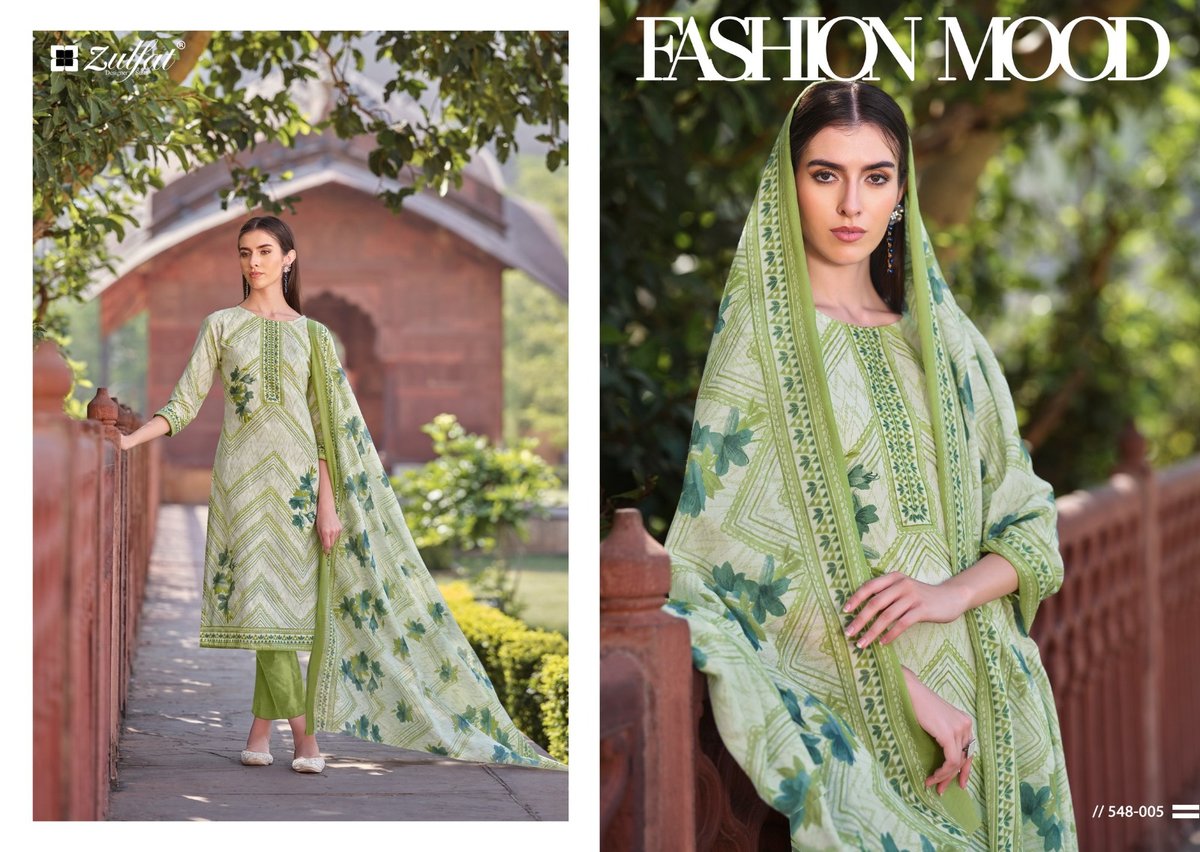 ZULFAT DESIGNER FARHANA VOL-6 548-001 TO 548-008 5