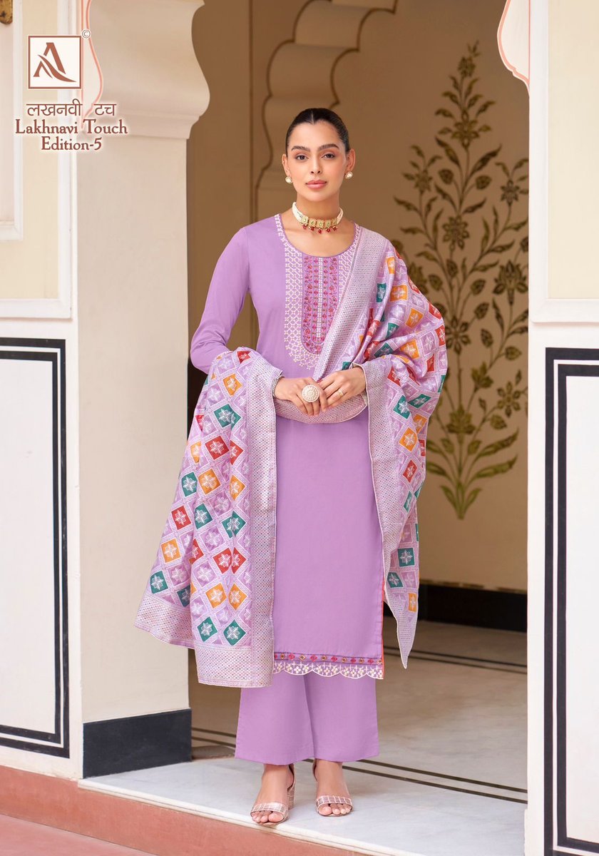 ALOK SUIT LAKHNAVI TOUCH-5 H-1538-001 TO H-1538-006 6