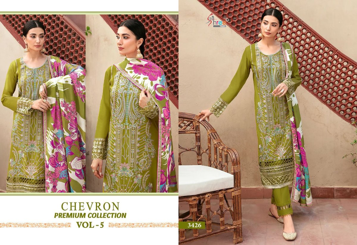 SHREE FAB CHEVRON PREMIUM COLLECTION VOL-05 3423 TO 3430 4