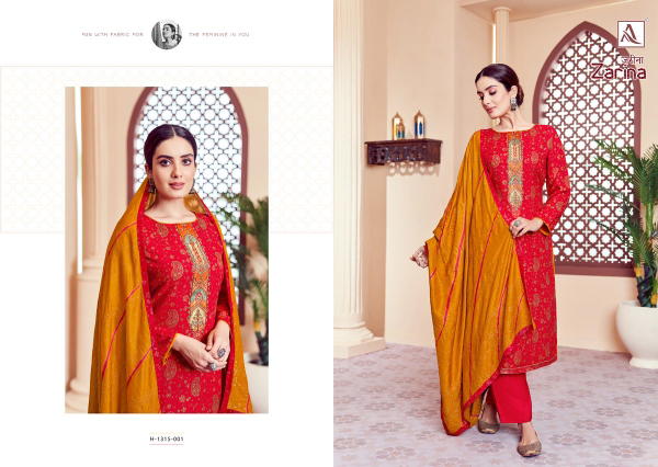 Alok Suit Zarina 1315-001 to 1315-008 Series