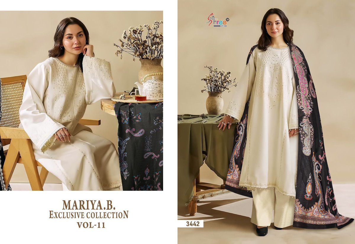 SHREE FABS MARIA B EXCLUSIVE COLLECTION VOL-11 3439 TO 3446 4