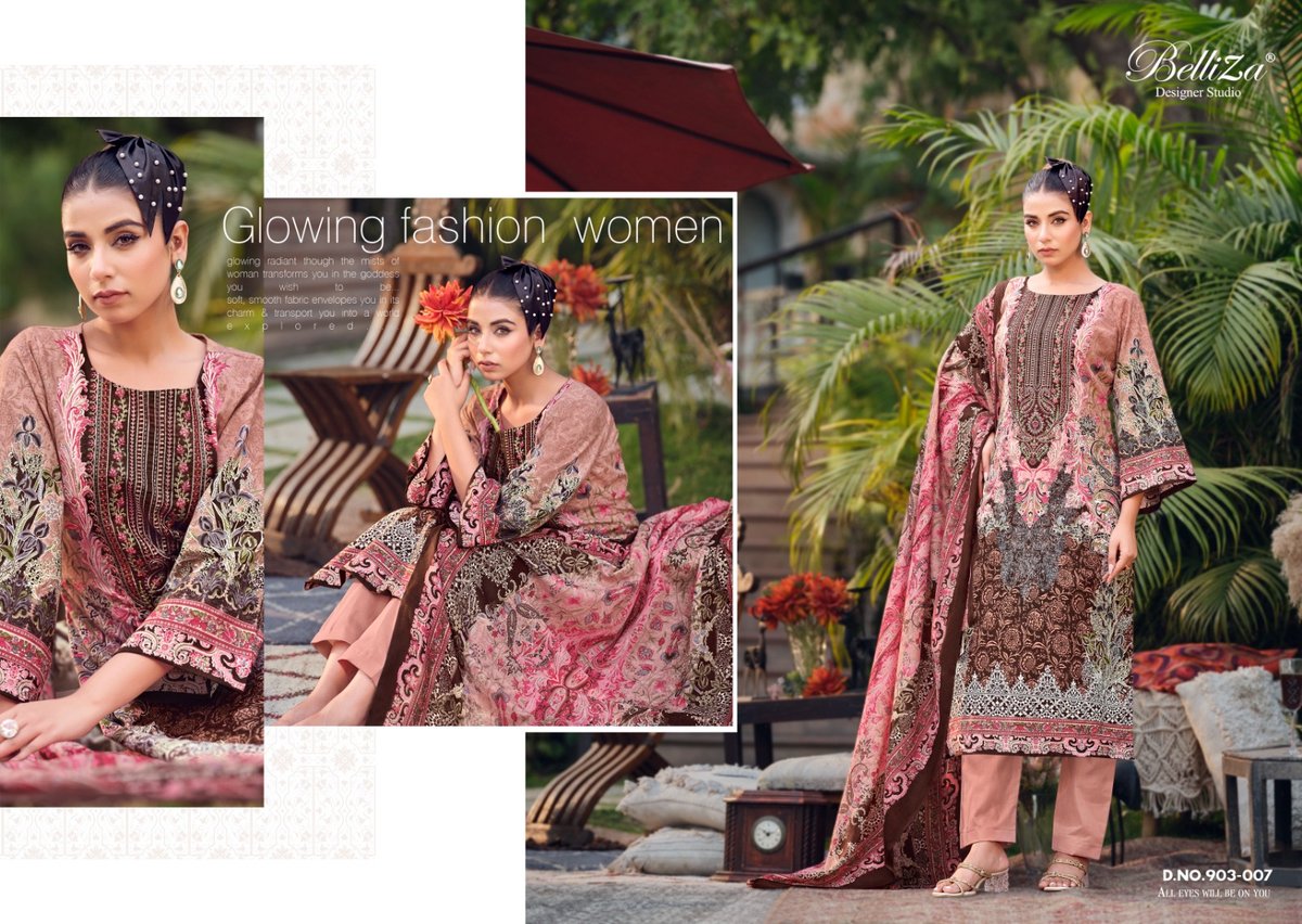 BELLIZA DESIGNER NAIRA VOL-45 903-001 TO 903-008 7