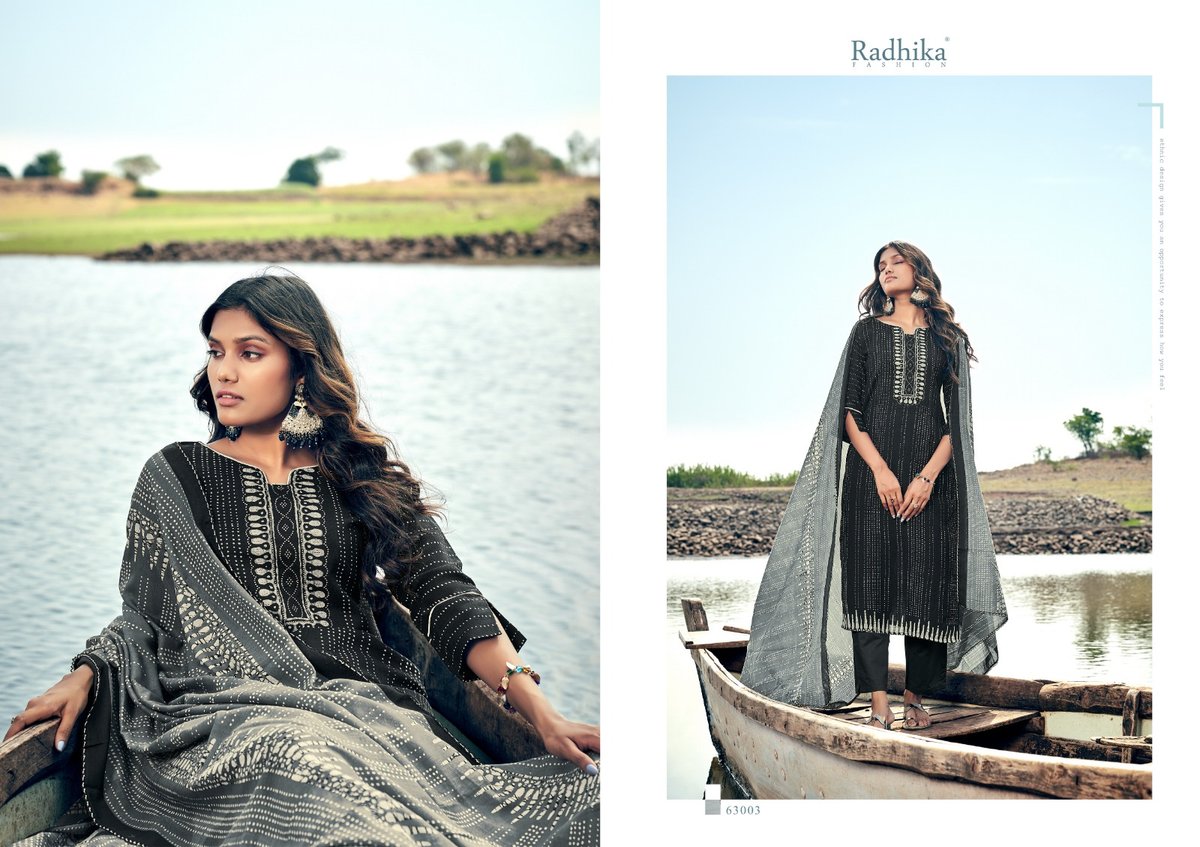 RADHIKA FASHION AZARA JALPARI 63001 TO 63008 3