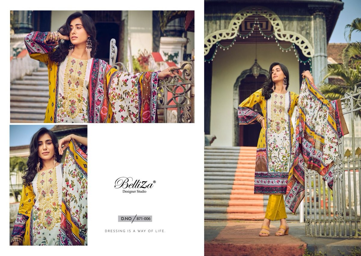 BELLIZA DESIGNER NAIRA VOL-30 871-001 TO 871-010 6