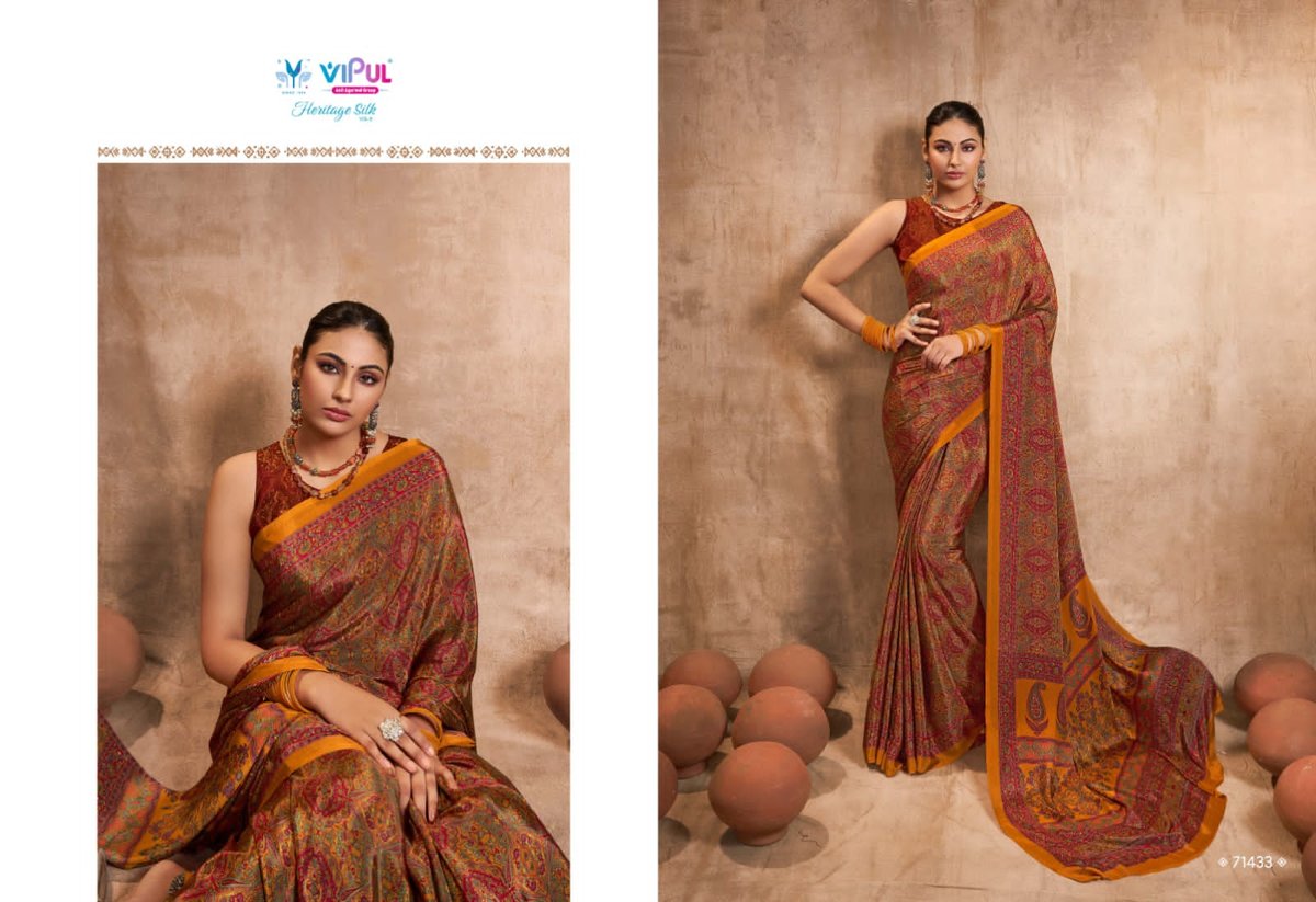 Vipul Fashion Heritage Silk Vol-8 71424-71441 Series 10