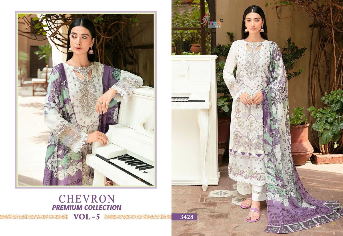 SHREE FAB CHEVRON PREMIUM COLLECTION VOL-05 3423 TO 3430 6