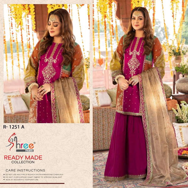 SHREE FAB READY MADE COLLECTION R-1251-A TO R-1251-D
