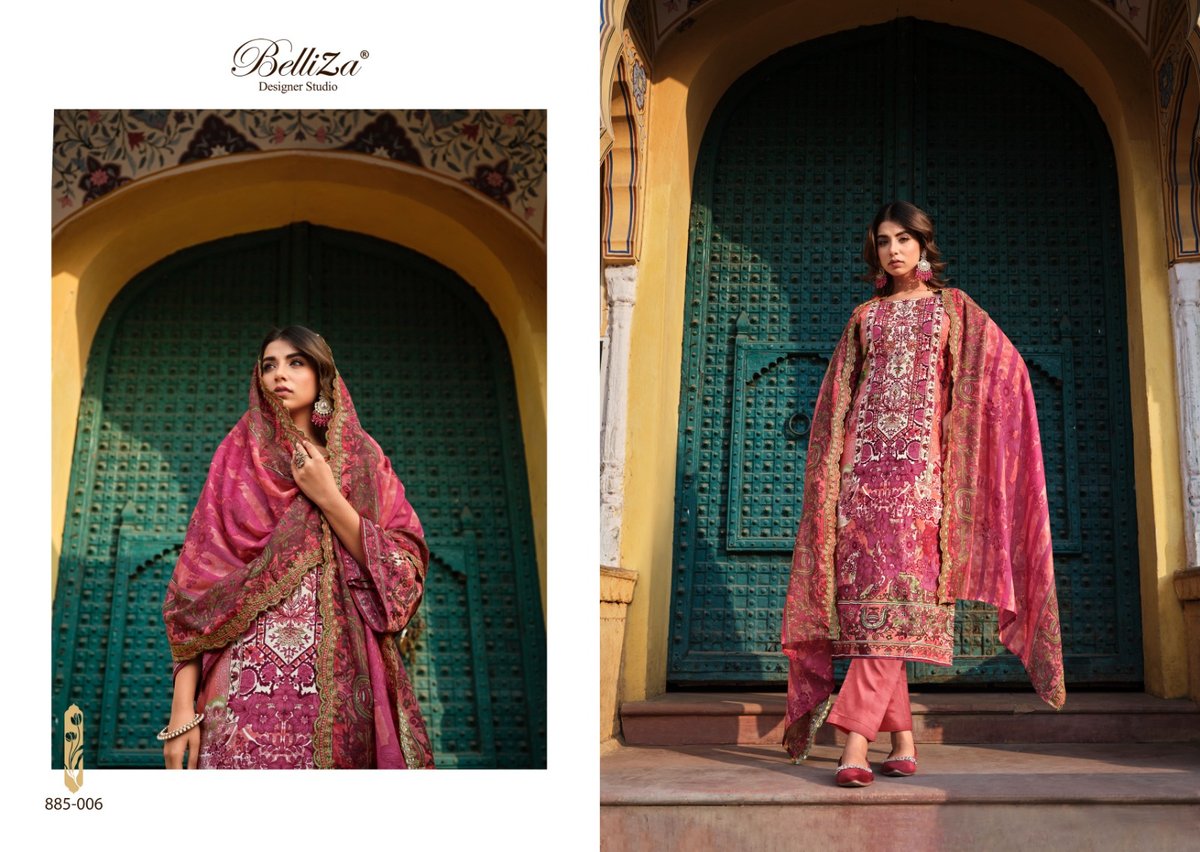BELLIZA DESIGNER GUZARISH VOL-4 885-001 TO 885-008 6