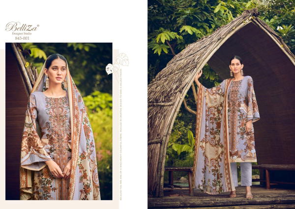 Belliza Designer Naira Naira Vol-20 843-001 to 843-010 Series