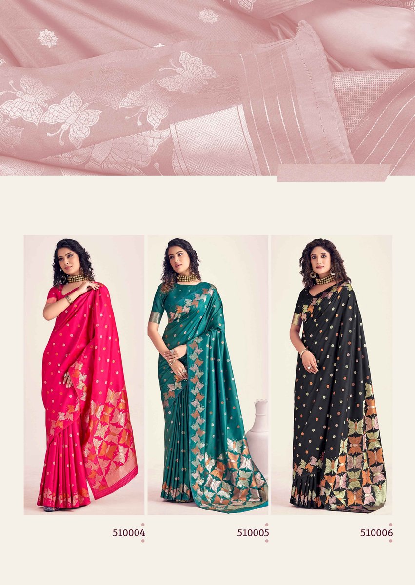 RAJPATH FABRICS RAJYOG BUTTERFLY SILK 510001 TO 510006 8