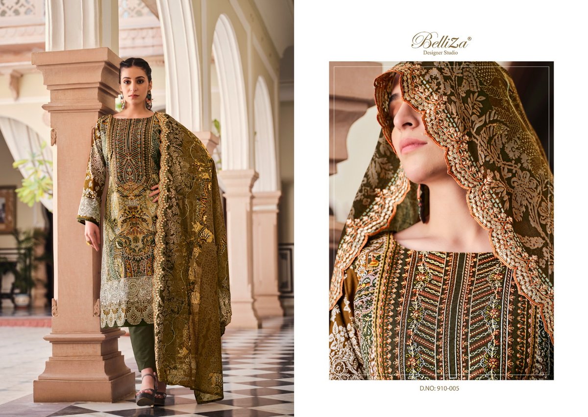 BELLIZA DESIGNER GUZARISH VOL-7 910-001 TO 910-008 5