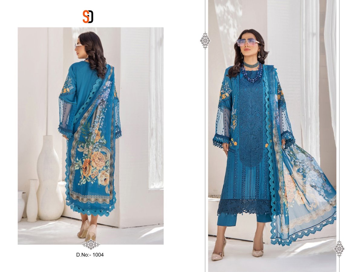 SHRADDHA DESIGNER MARIA.B COLERS VOL-1 1001 TO 1005 4