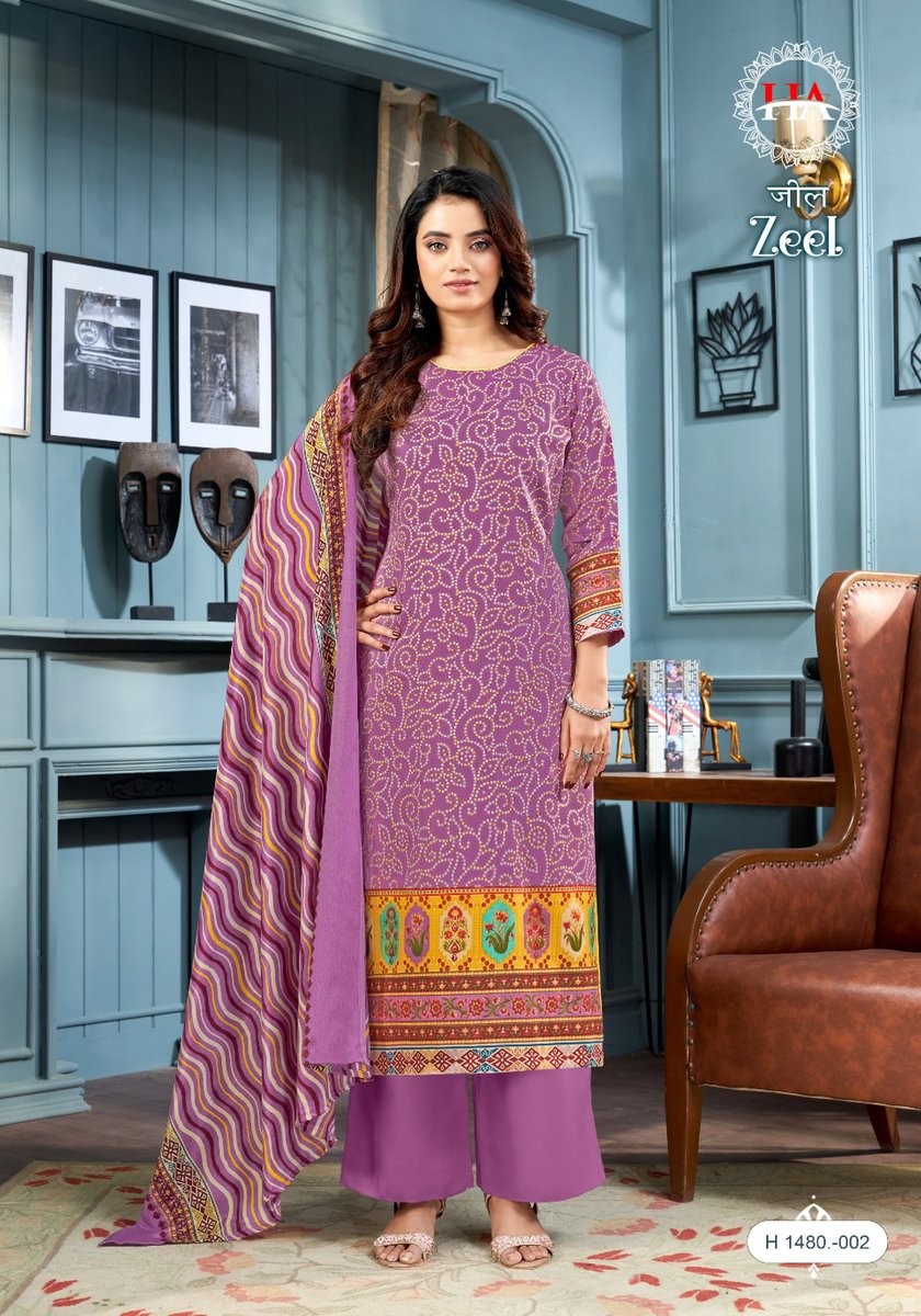 HARSHIT FASHION ZEEL H-1480-001 TO H-1480-006 2