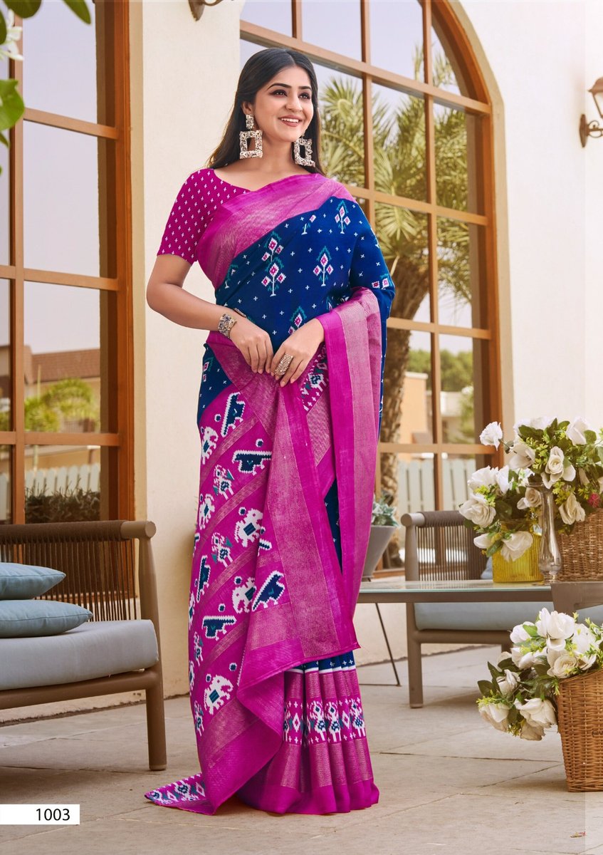 SAROJ SAREE IKKAYA PATOLA VOL-3 1001 TO 1008 3