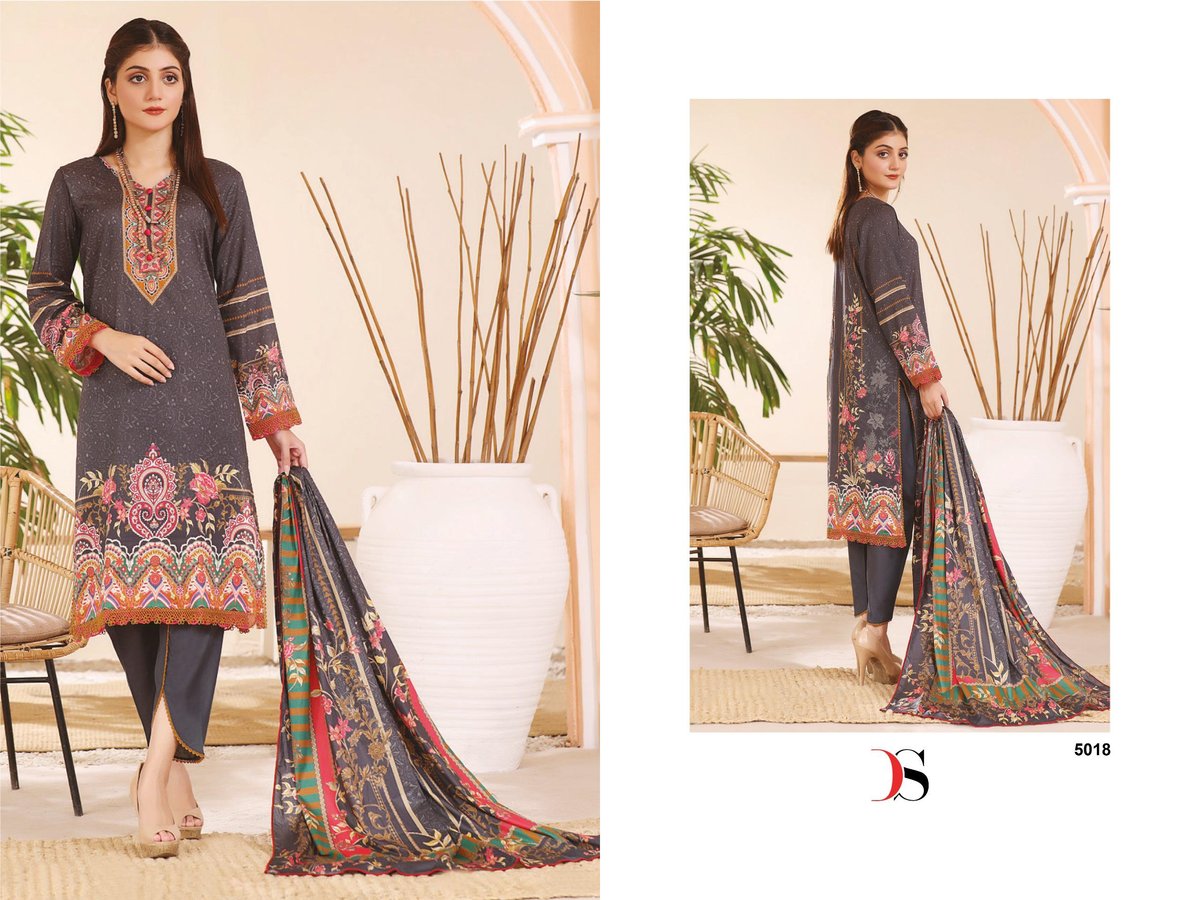 DEEPSY SUITS FIRDOUS LAWN 24 5011 TO 5018 8