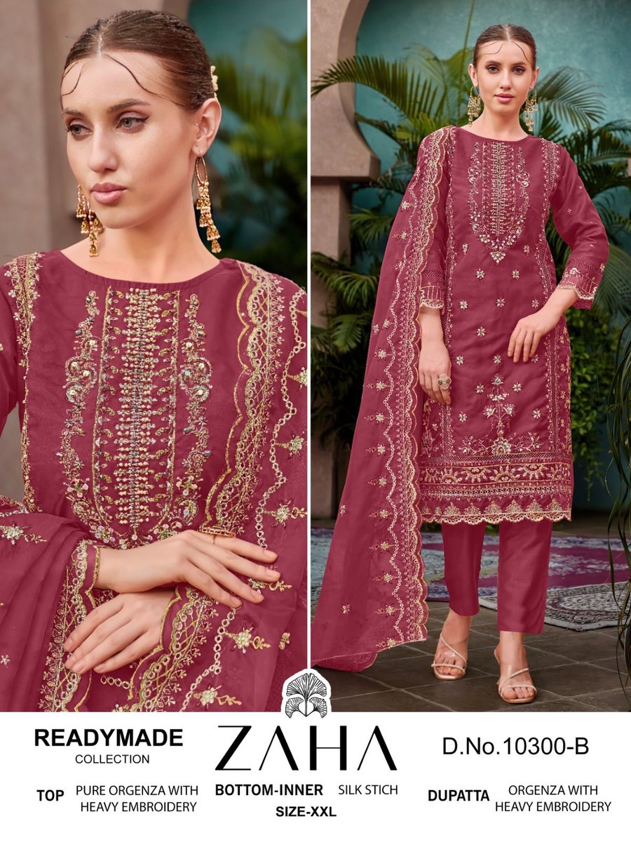 ZAHA READY MADE COLLECTION 10300-A TO 10300-D 2