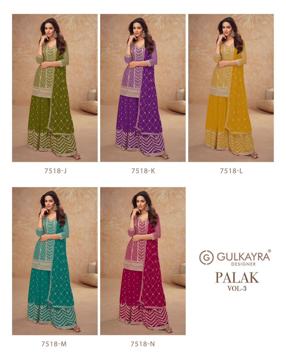 GULKAYRA DESIGNER PALAK VOL - 3 7518-J TO 7518-N 6
